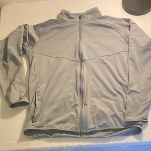 👟 Nike Men’s Dri-FIT Full-Zip Training Jacket – Light Gray – Size Large